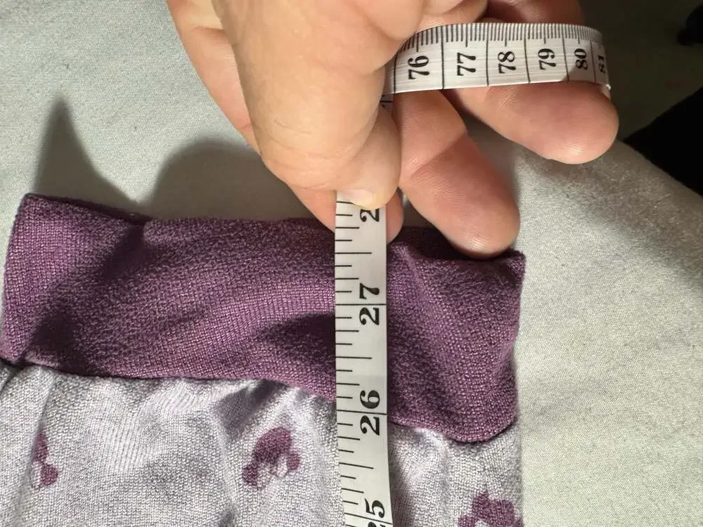 Disney Minnie Mouse Women's Pajama Jogger Pants Purple with Bow Print - Picture 3 of 7